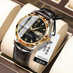 Swiss-Style Men's Dual Calendar Quartz Watch | Aladinae