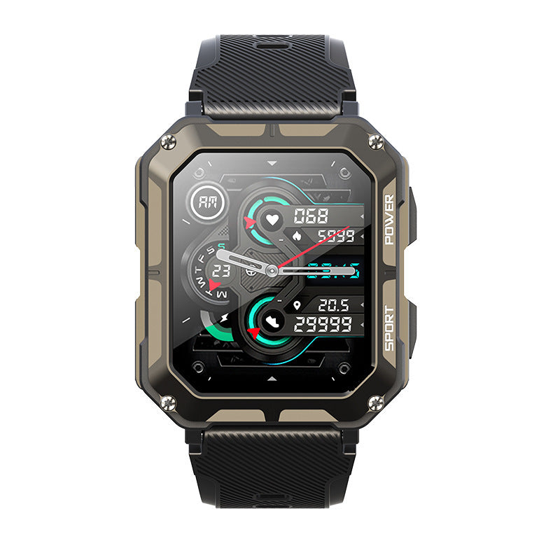 Men & Women's Bluetooth Smart Watch - Waterproof, Square Dial