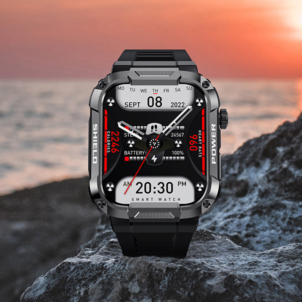 Zongxin MK66 Three-proof Sports Smart Watch Large Screen HD Bluetooth Call Music Watch Outdoor Waterproof Pedometer