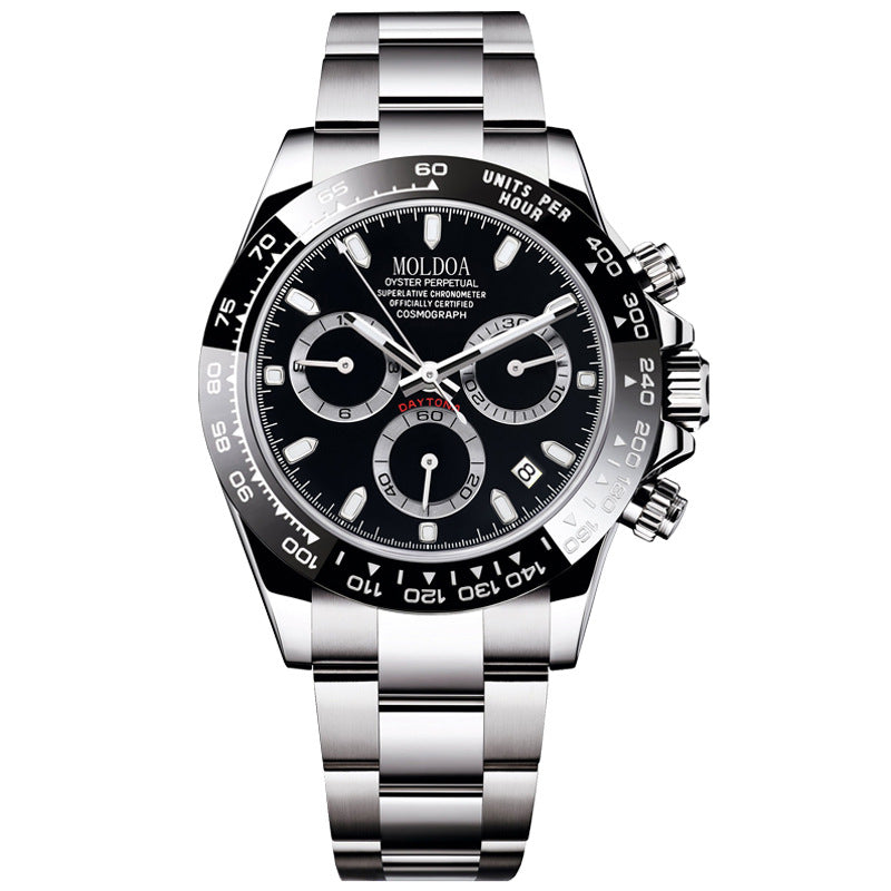 Daytona Jindi Shawn Yue hollow fake mechanical watch men's calendar waterproof watch Douyin Kuaishou one piece delivery