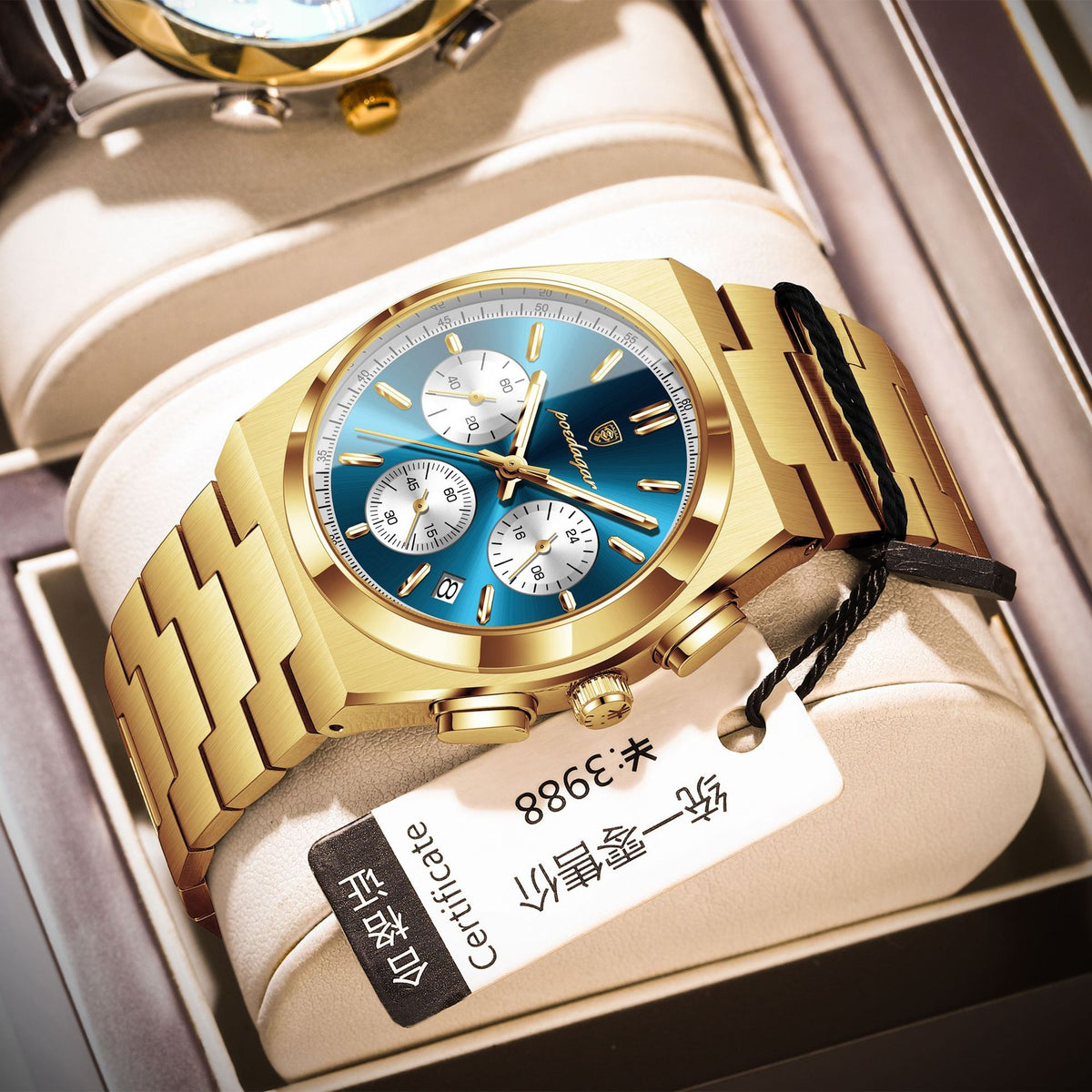 Men's Multi-Function Luminous Quartz Watch - Waterproof