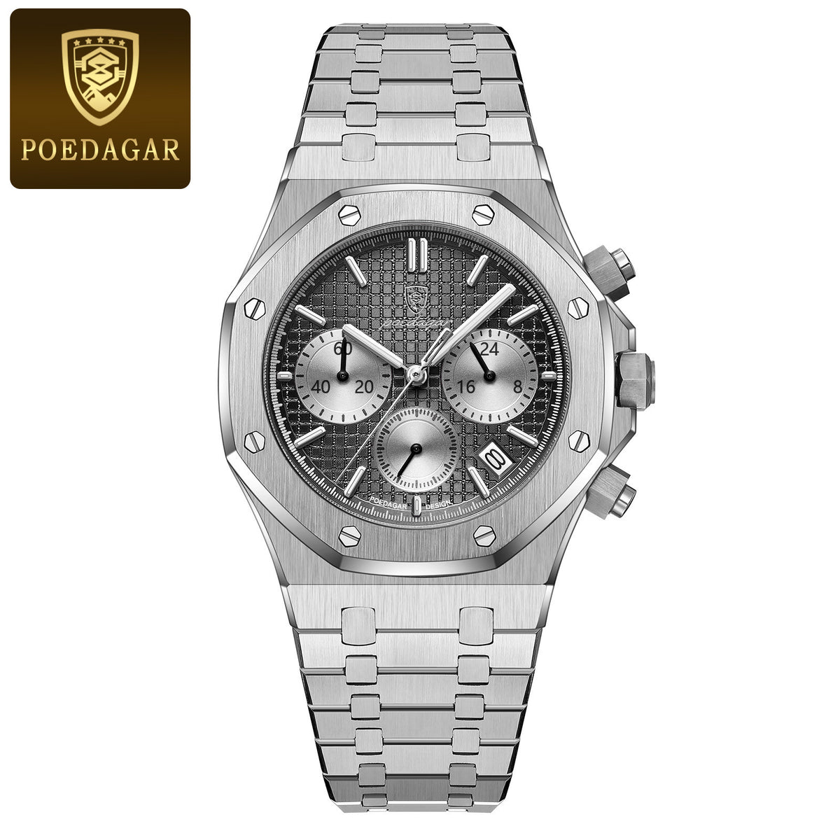 Men's Multi-Function Quartz Watch - Waterproof, Luminous