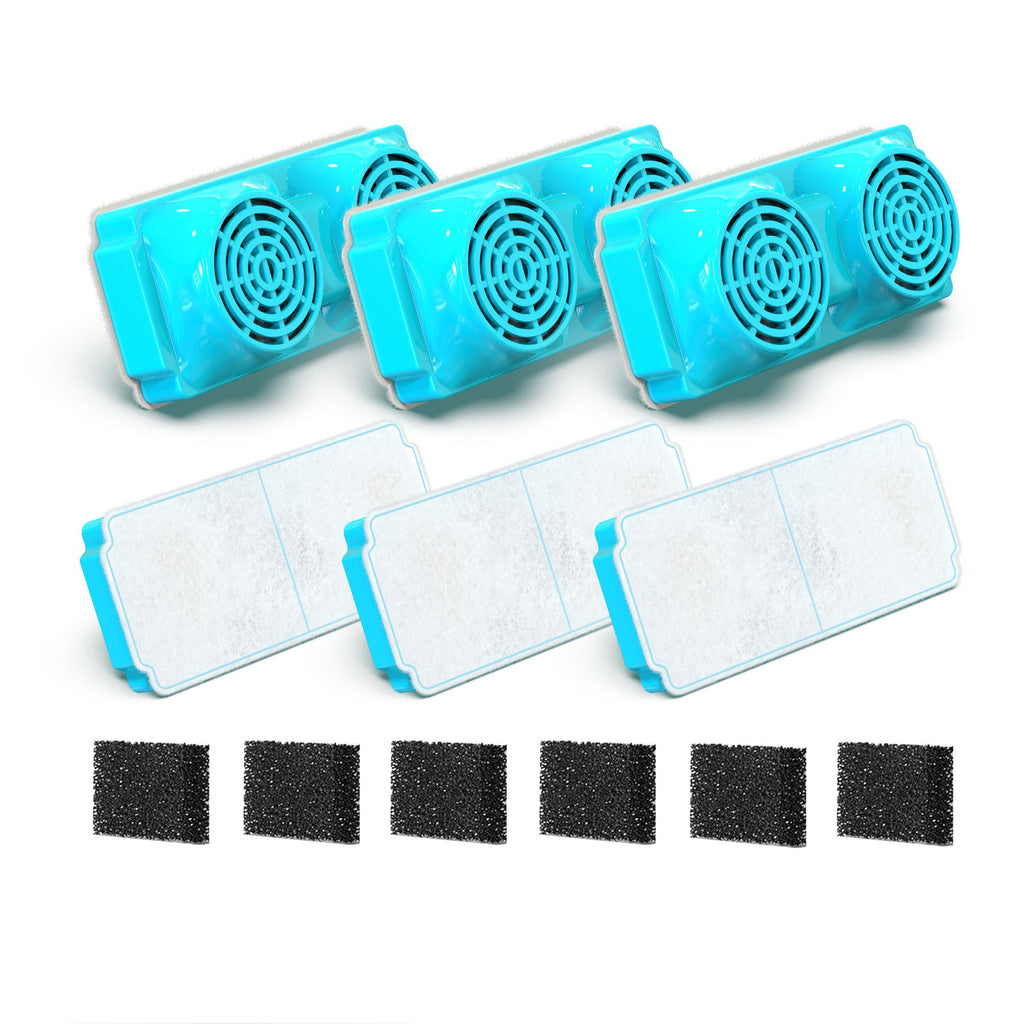 Amazon Pet Water Fountain Rectangular Dual-Wing Filter Cartridge Activated Carbon Resin Multi-Filter Cat Water Feeder Filter Cartridge