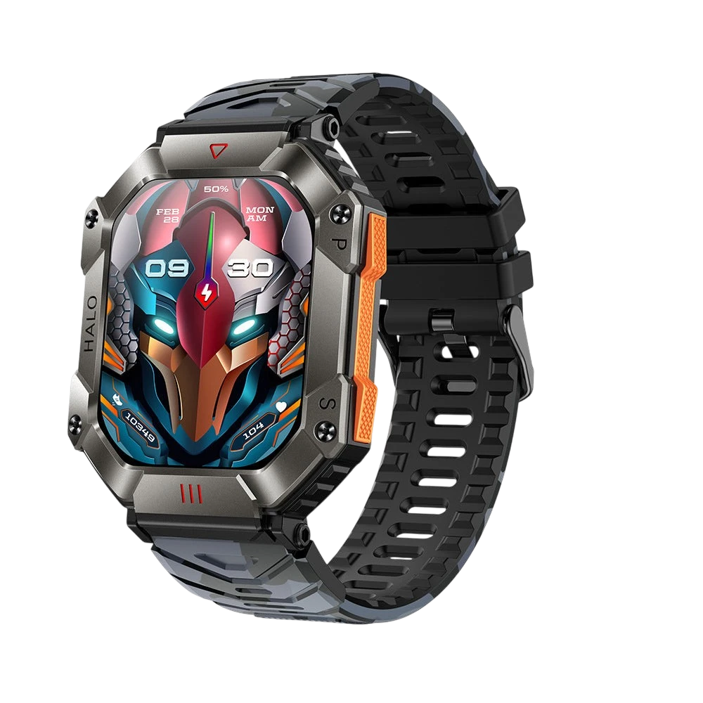 Foreign trade wholesale outdoor three-proof KR80 compass altitude barometer Bluetooth music phone men's smart watch