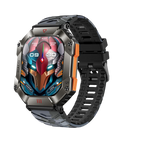Foreign trade wholesale outdoor three-proof KR80 compass altitude barometer Bluetooth music phone men's smart watch
