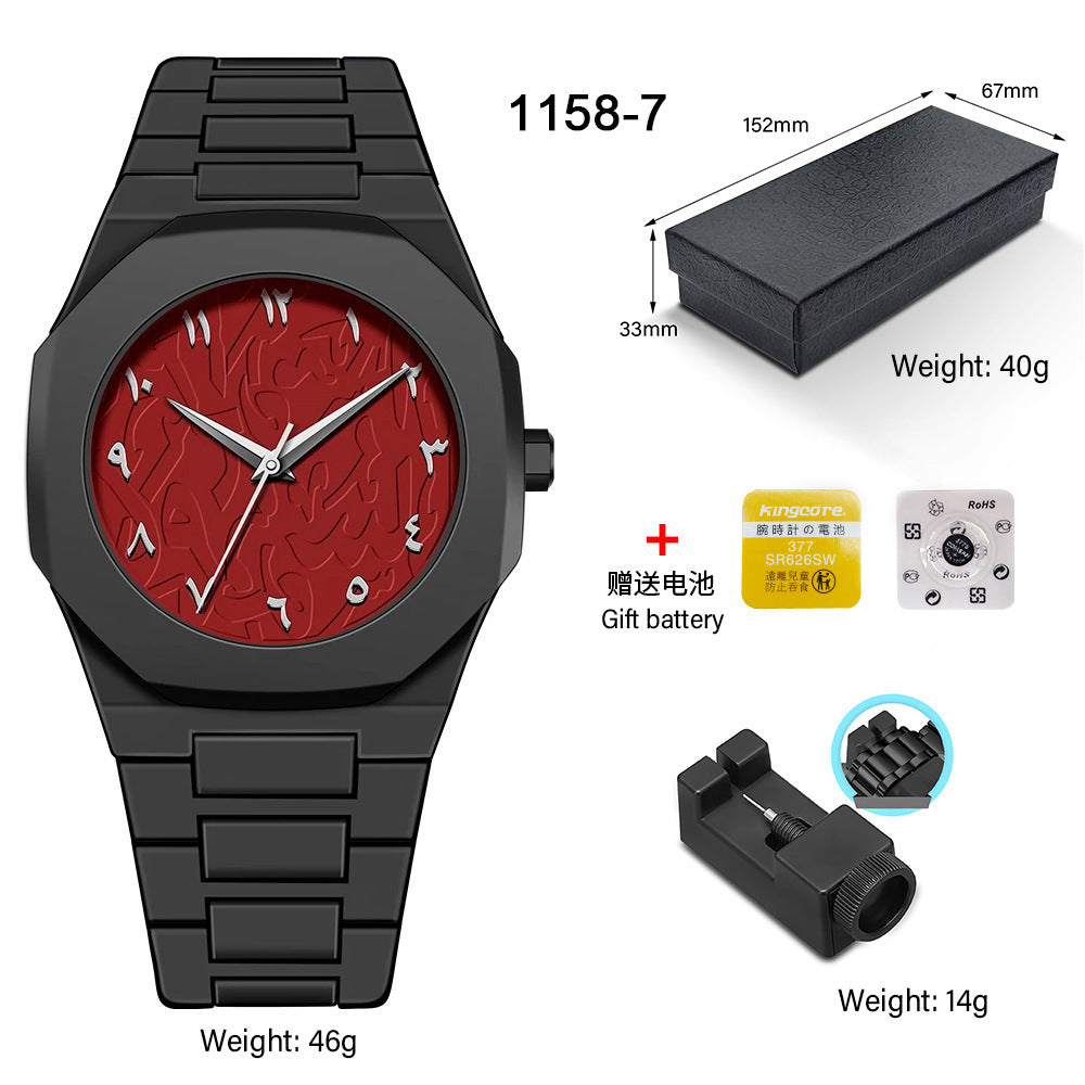 SHUAIKE new personality fashion large dial women's watch candy color trend fashion watch decorative color watch