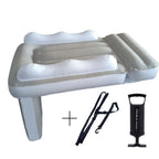 Amazon baby inflatable mattress, children's car rear seat folding car mat, outdoor travel thickened flocked air mattress