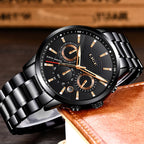 LIGE 9866 Men's Sports Watch