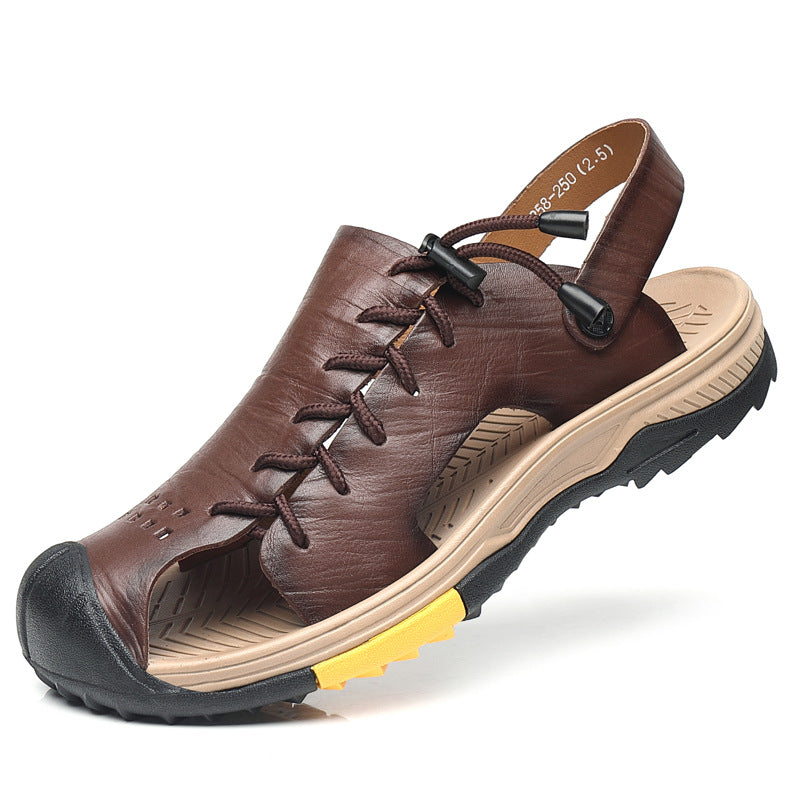 Men's Genuine Cowhide Summer Shoes – Breathable | Aladinae