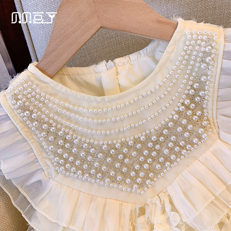 Girls' Princess Vest Summer Dress