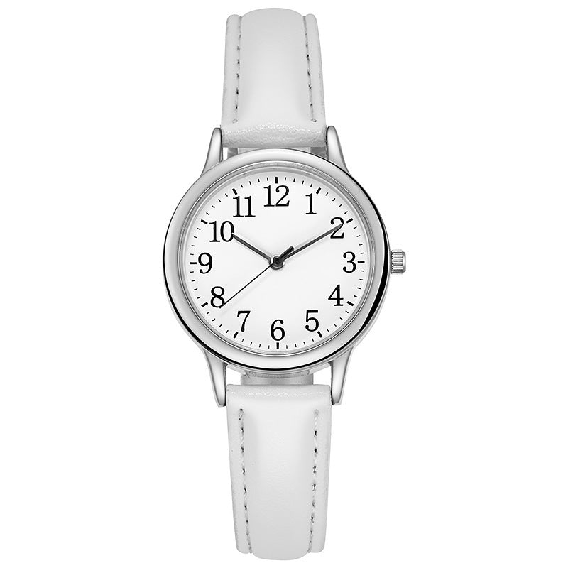 Cross-border foreign trade new simple digital fashion women's quartz watch small belt ladies watch women's watch