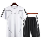 Men's Quick-Dry Short Sleeve Sports Suit - Ice Silk