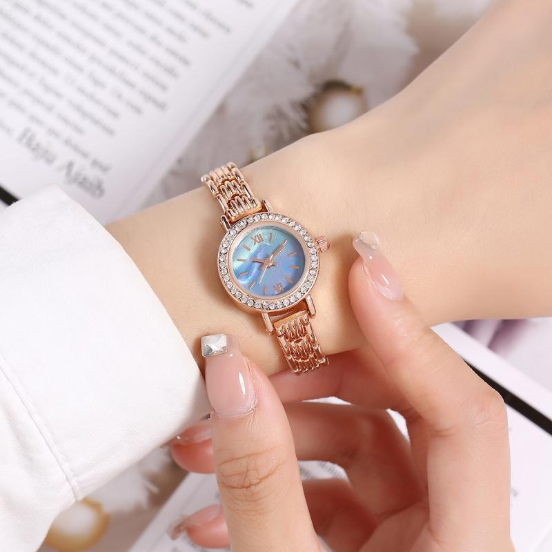 Women's Gold Small Dial Watch - Mother-of-Pearl