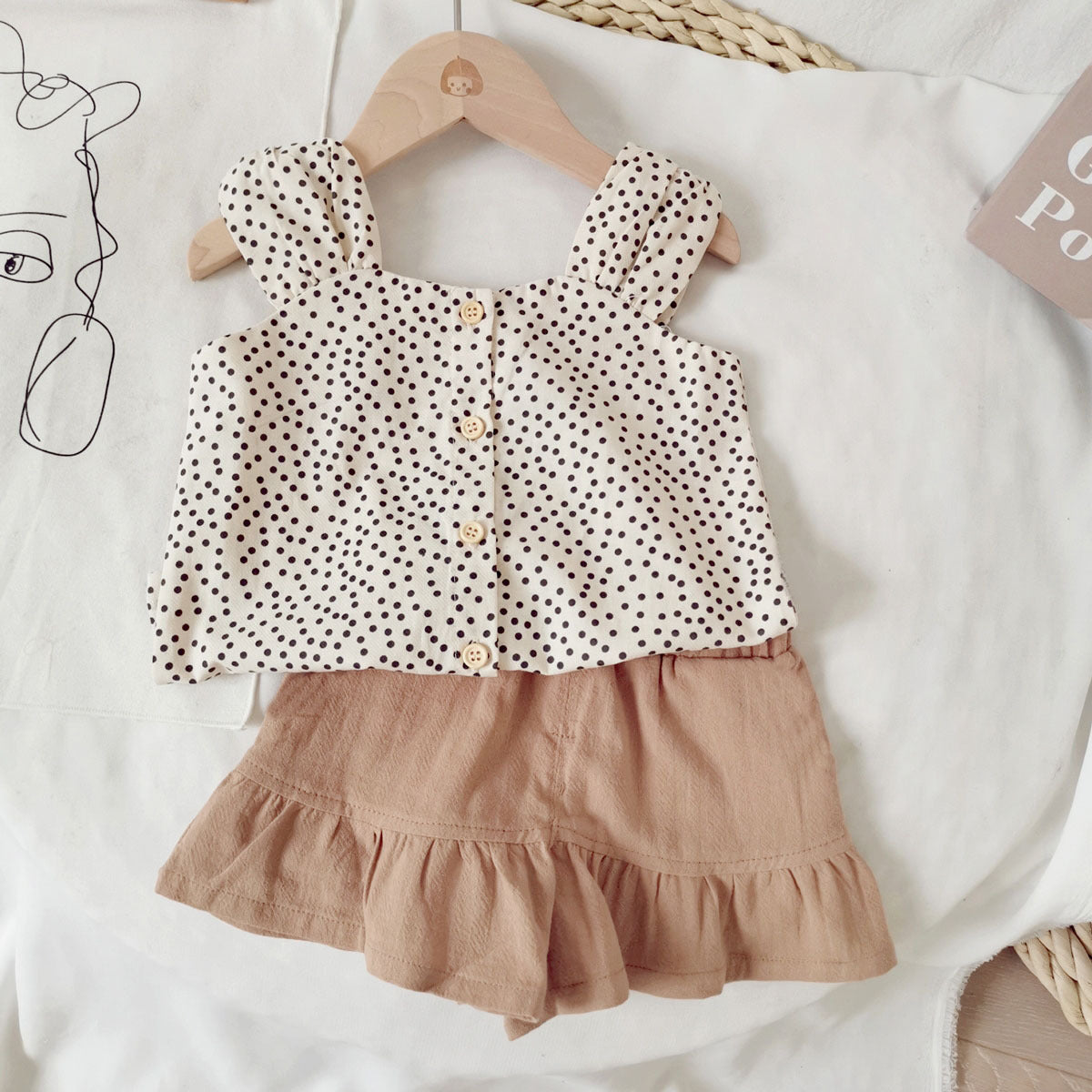 Foreign trade girls summer suit baby fashionable vest infant children summer outerwear shorts thin manufacturers