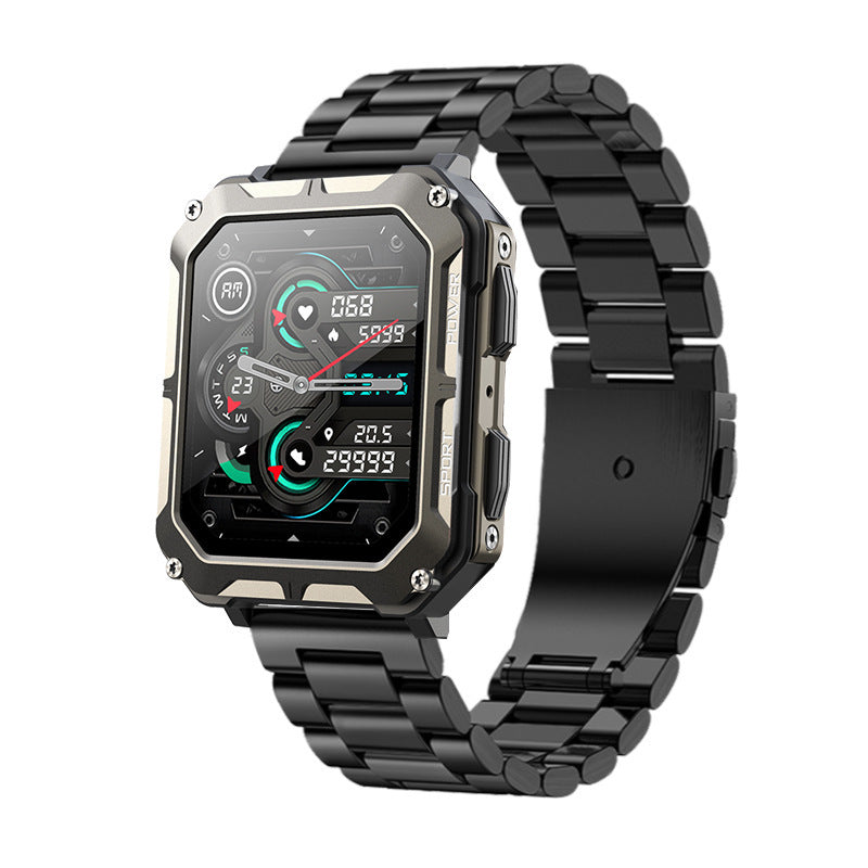 Men & Women's Bluetooth Smart Watch - Waterproof, Square Dial