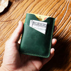 Men's Crazy Horse Leather Card Holder & Coin Purse | Aladinae