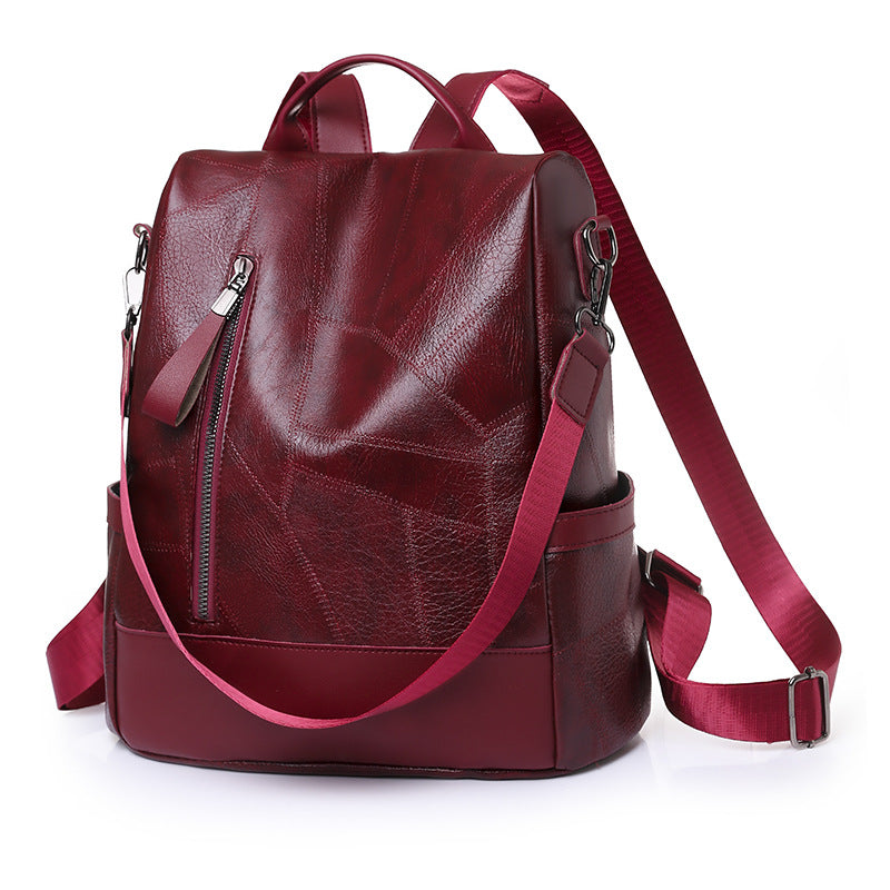 PU backpack women's fashion outdoor travel anti-theft bag female casual ladies backpack female student small school bag on behalf of