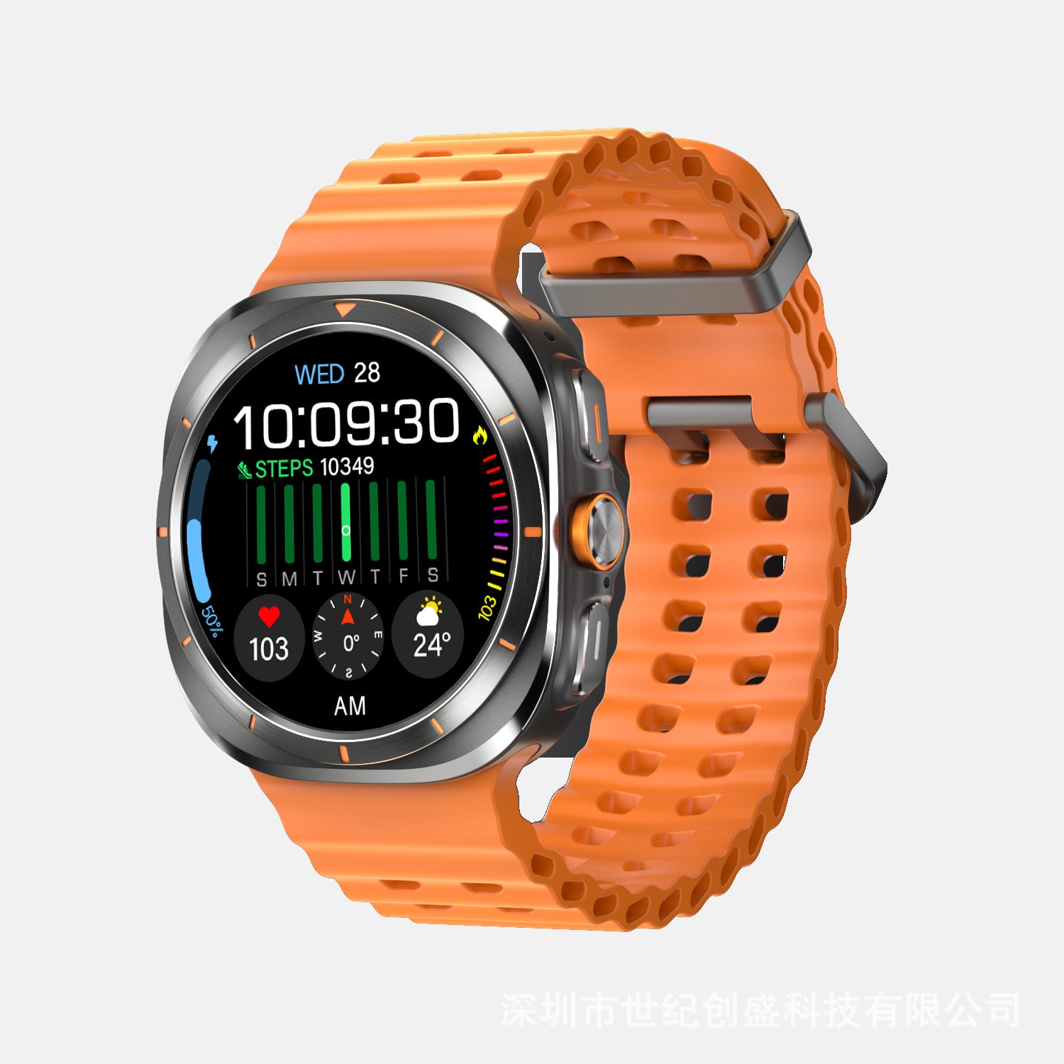 2025 New HD W7 Ultra Smart Watch Multi-function Bluetooth Call Smart Sports Heart Rate Watch