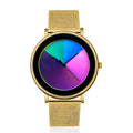Women's Black Quartz Watch - Waterproof, Perspective Window