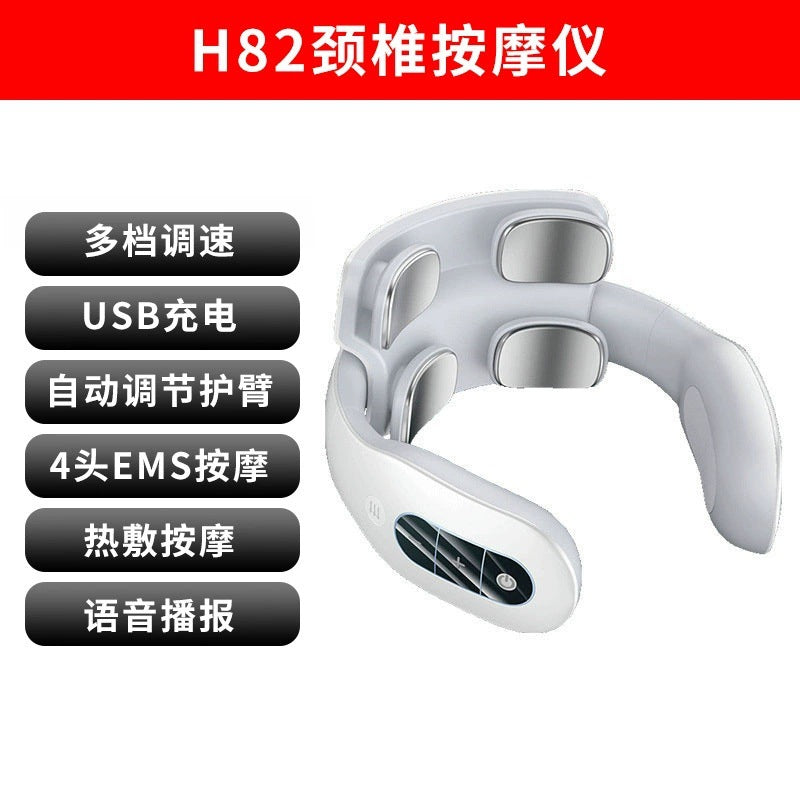 New portable multi-functional neck massager, neck massager, neck protector, heat therapy, vibration neck massager