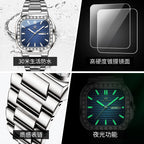 Men's Oris-Style Quartz Watch – Steel Band | Aladinae