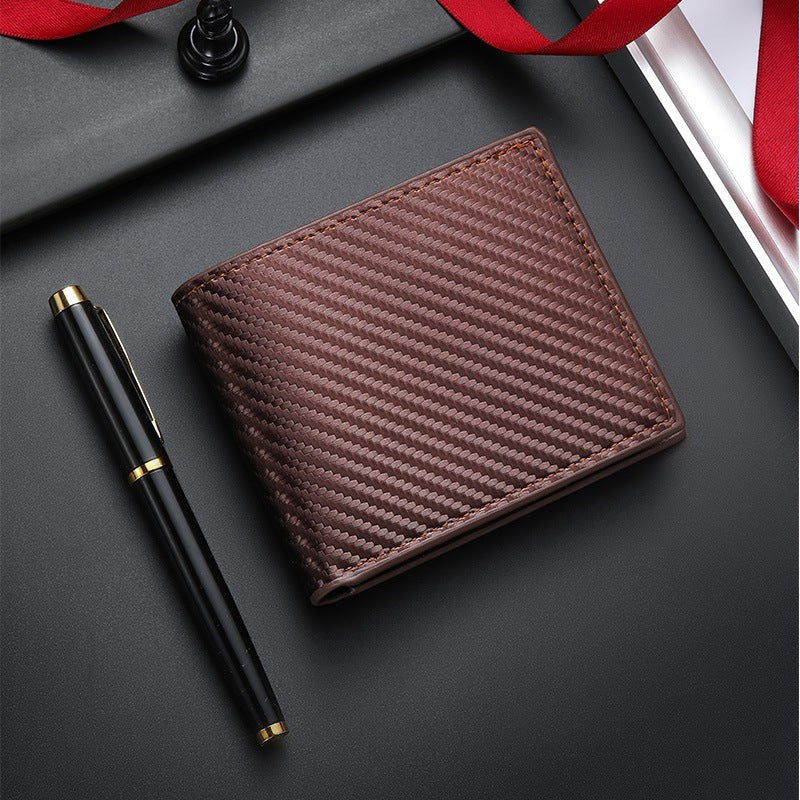 Men's Carbon Fiber Wallet with Coin Pocket | Aladinae