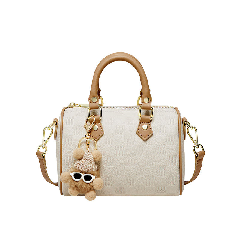 Nalandu bag women 2025 new ladies handbag white Boston pillow bag genuine leather messenger bag women's bag