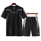 Men's Quick-Dry Short Sleeve Sports Suit - Ice Silk
