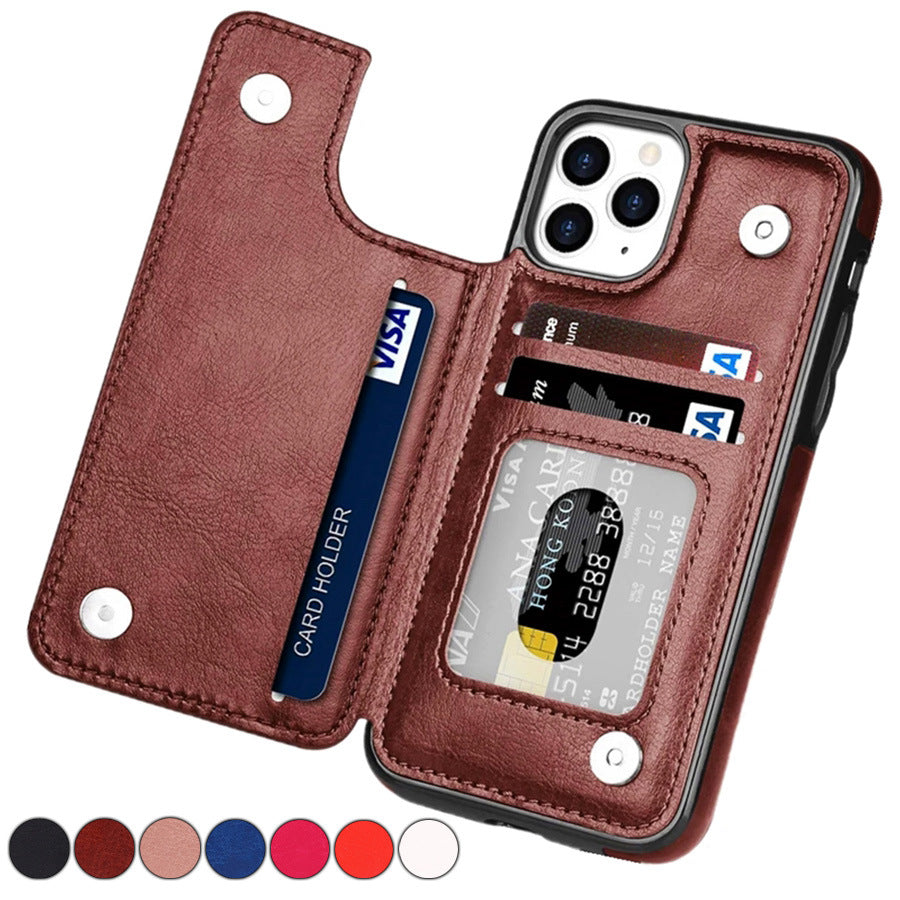 iPhone Wallet Case - Leather, Card Holder, Stand
