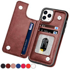 iPhone Wallet Case - Leather, Card Holder, Stand