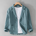 Men's Striped Linen Casual Blazer – Retro | Aladinae