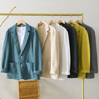 Men's 100% Linen Casual Blazer – White | Aladinae