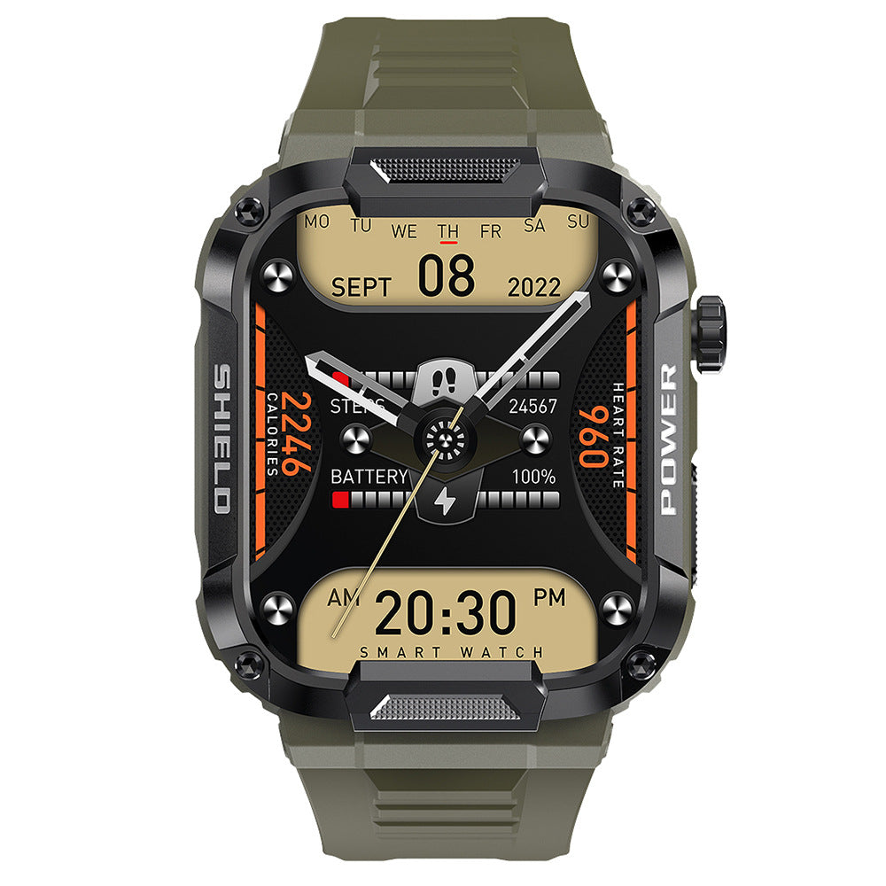 Zongxin MK66 Three-proof Sports Smart Watch Large Screen HD Bluetooth Call Music Watch Outdoor Waterproof Pedometer
