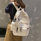 Large capacity multi-pocket schoolbag female college student backpack 15.6 inch computer bag junior high school high school campus backpack