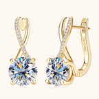 Cross-border new fashion versatile moissanite diamond earrings earrings for women high-end S925 sterling silver earrings wholesale ear buckles