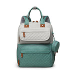 Amazon's hot selling mommy bag European and American fashion multi-pocket portable mother and baby bag for going out large capacity lightweight mommy bag