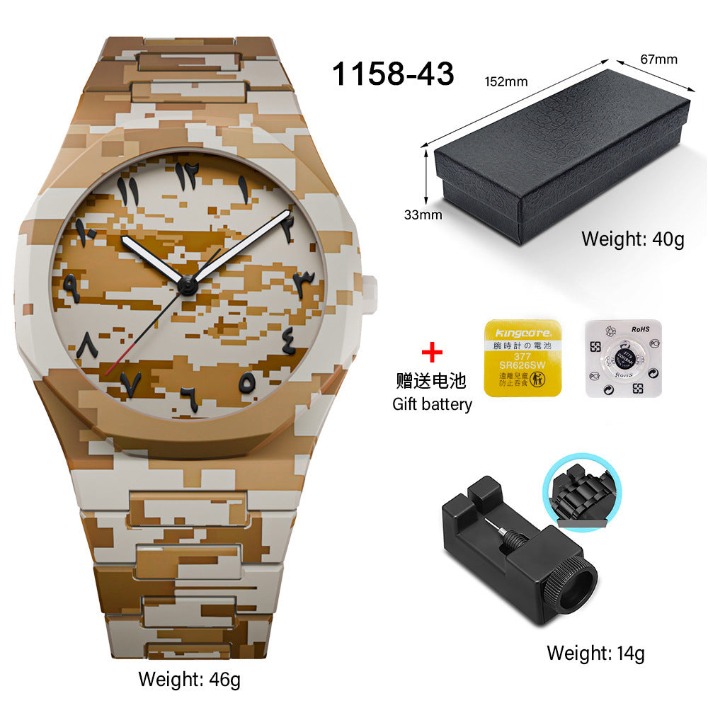 SHUAIKE new personality fashion large dial women's watch candy color trend fashion watch decorative color watch