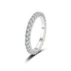 Factory direct wholesale S925 sterling silver women's rings with star pattern, moissanite rings, niche and high-end style.
