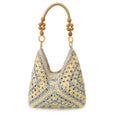 Handmade woven straw bag for women, large capacity, hot-selling new style for summer 2026, shoulder bag for commuting, beach vacation, and beach.
