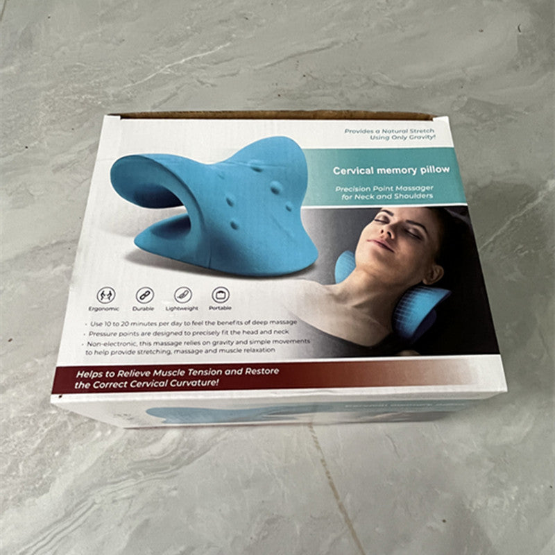 Korean C-shaped cervical spine massage pillow gravity acupressure neck massager cervical spine pillow neck and shoulder massage pillow for home use