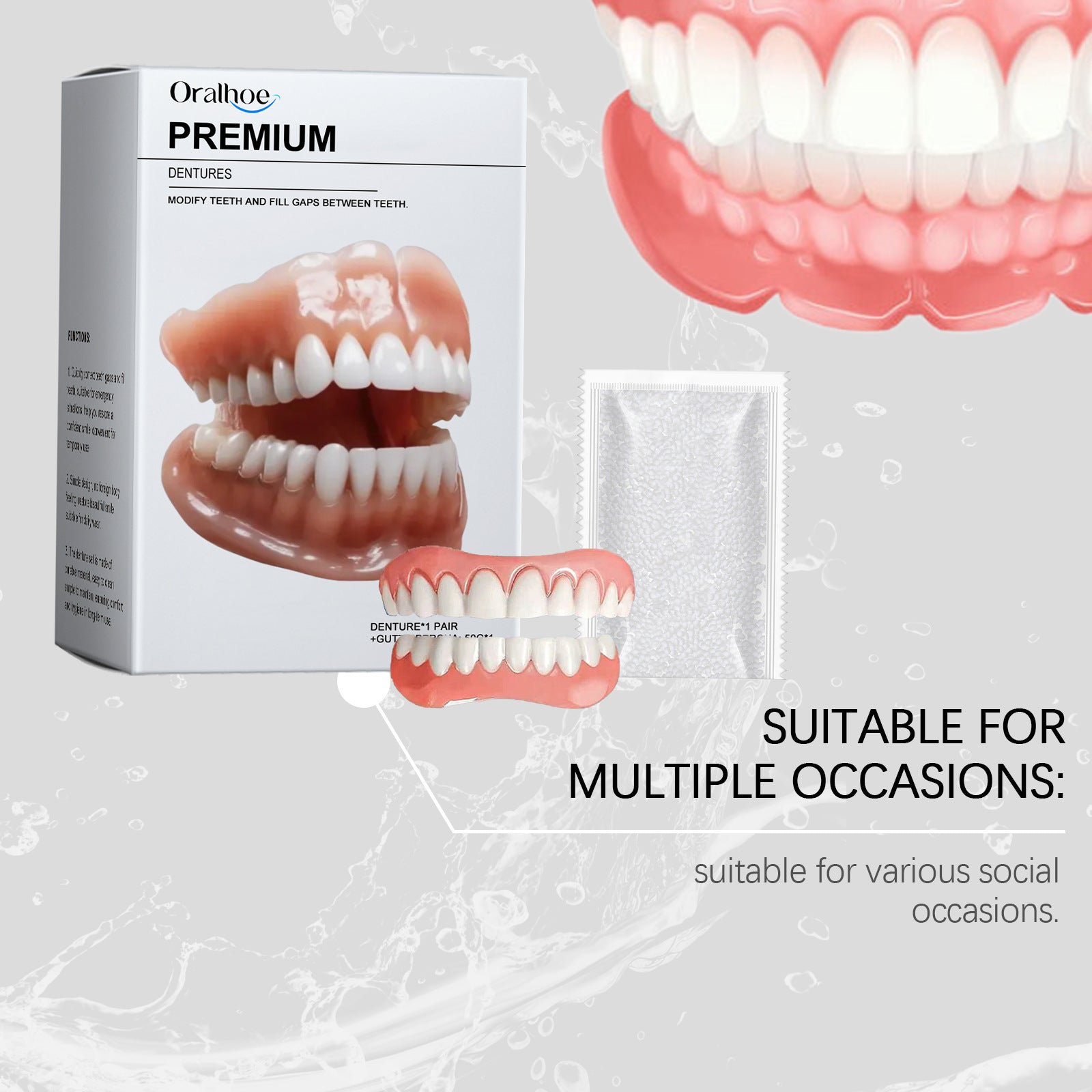 ORALHOE dental prostheses enhance the beauty of your smile. These prostheses allow you to smile freely.