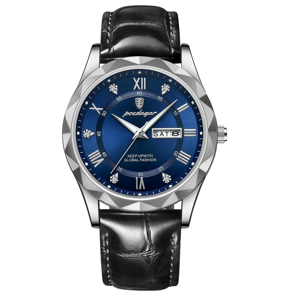 Swiss-Style Men's Dual Calendar Quartz Watch | Aladinae
