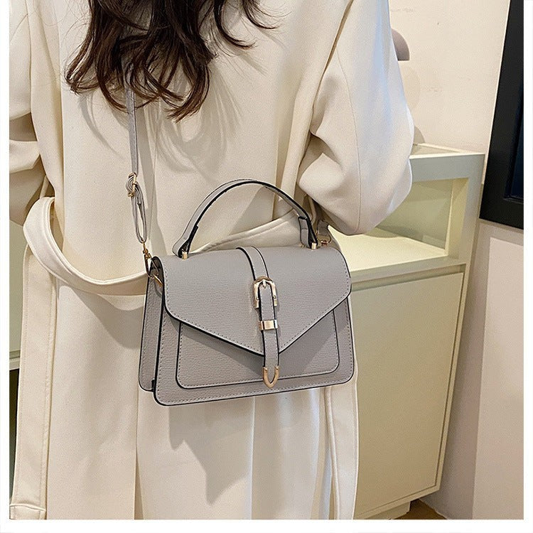 Retro bag women solid color autumn and winter women's bag 2024 new style fashion casual simple shoulder handbag crossbody small square bag