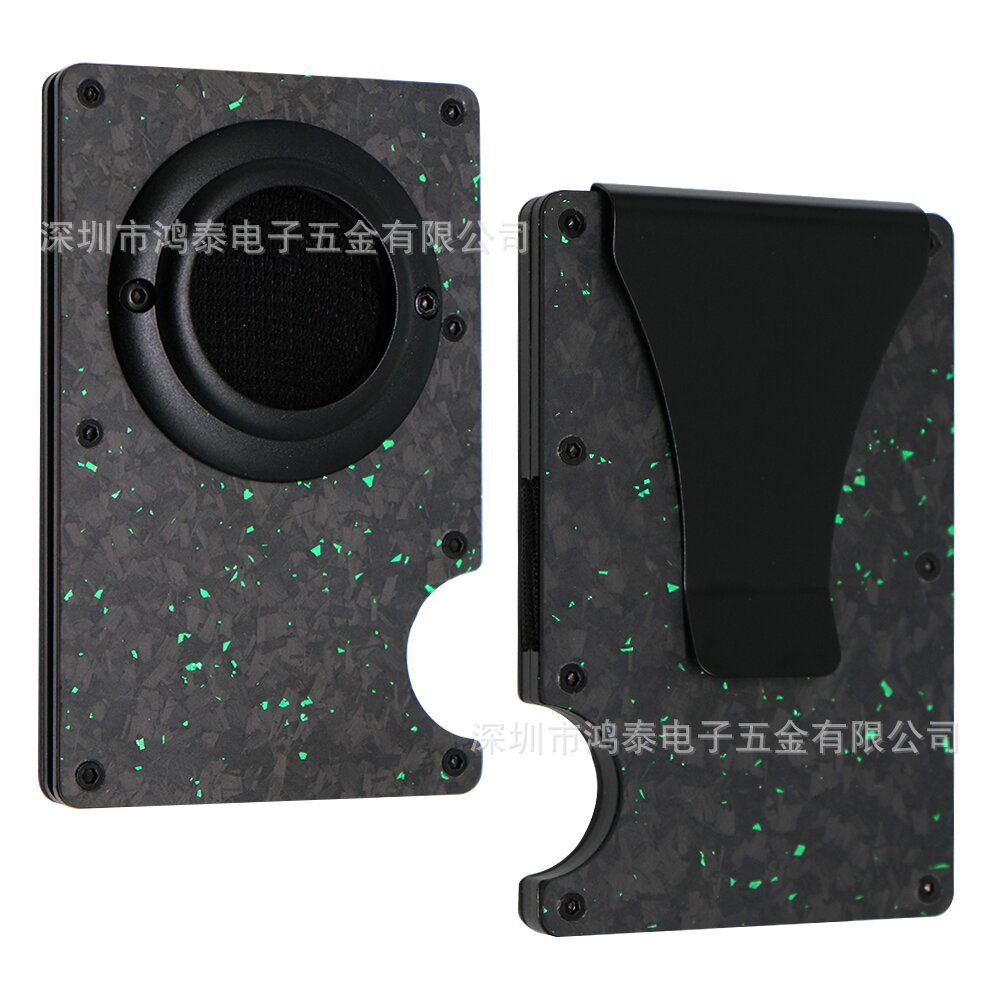 Men's RFID Metal Card Holder – Forged Carbon Design | Aladinae