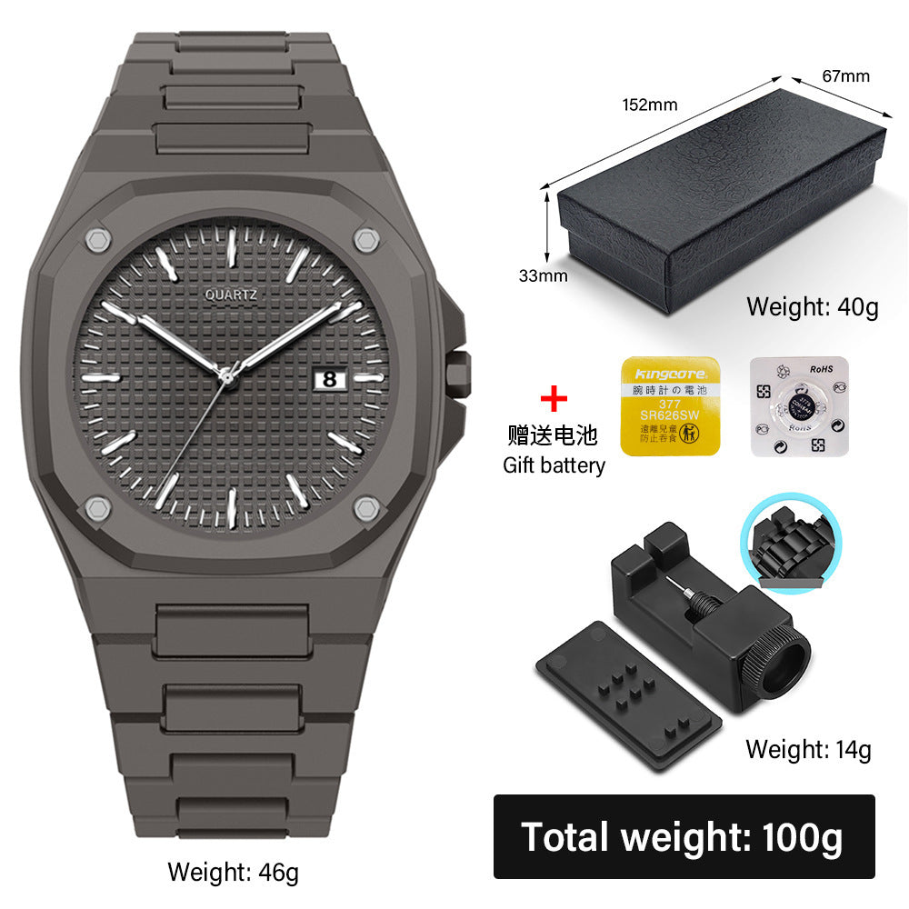 Women's Large Dial Watch - Plastic Strap