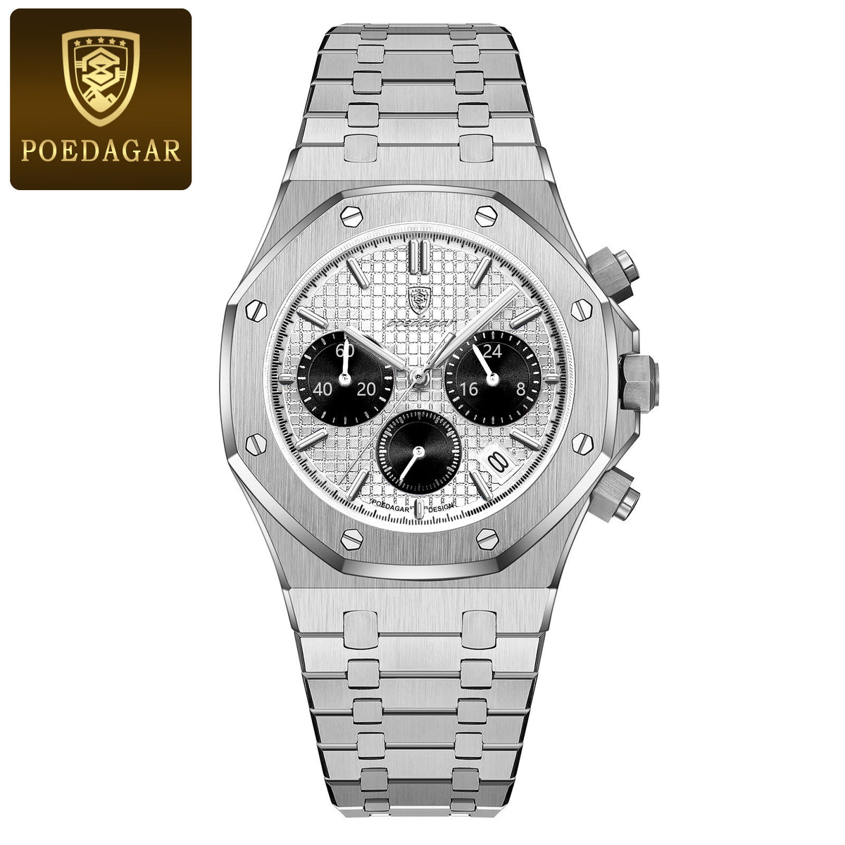 Men's Multi-Function Quartz Watch - Waterproof, Luminous