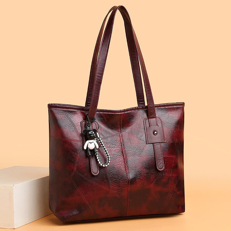2024 new large capacity bag for women Korean style trendy ladies shoulder bag handbag one piece commuter handbag