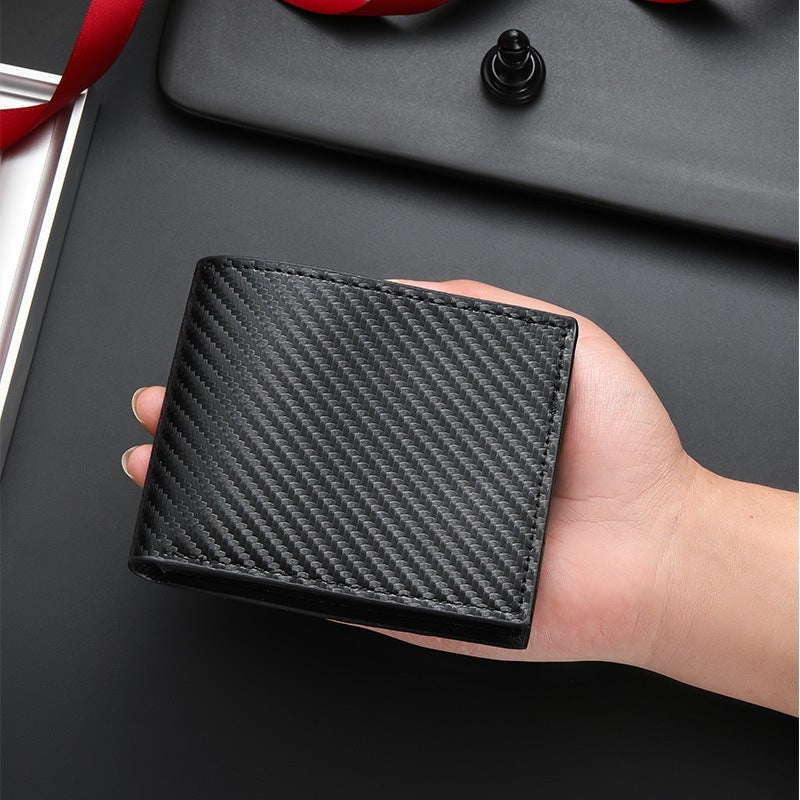 Men's Carbon Fiber Wallet with Coin Pocket | Aladinae