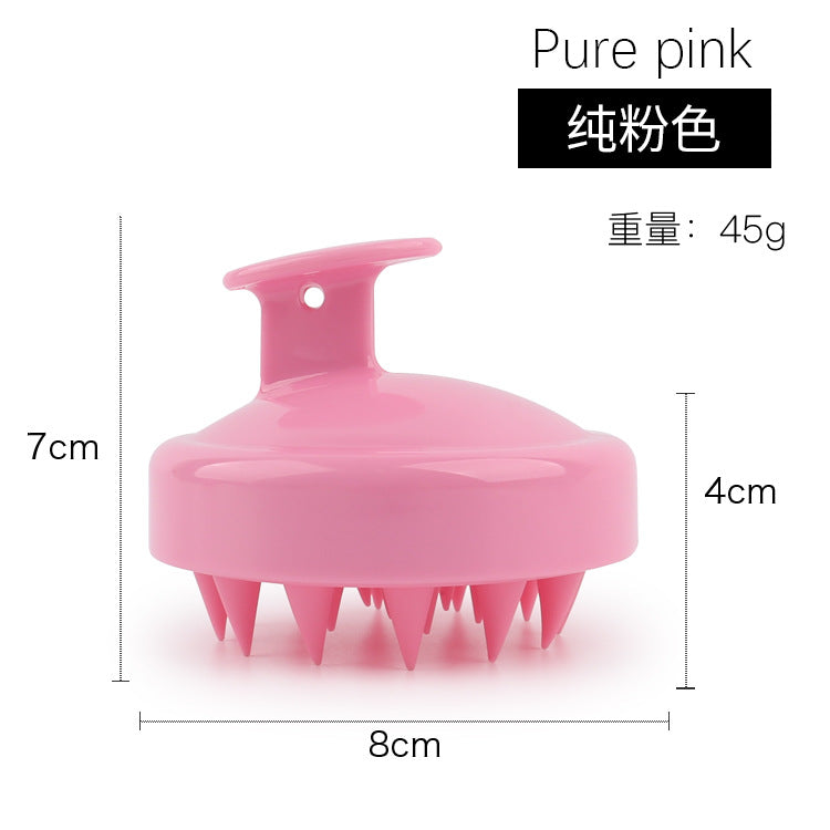 Factory direct sales of silicone shampoo brush, multi-functional massage brush, wet and dry shampoo comb, shower massage shampoo brush.