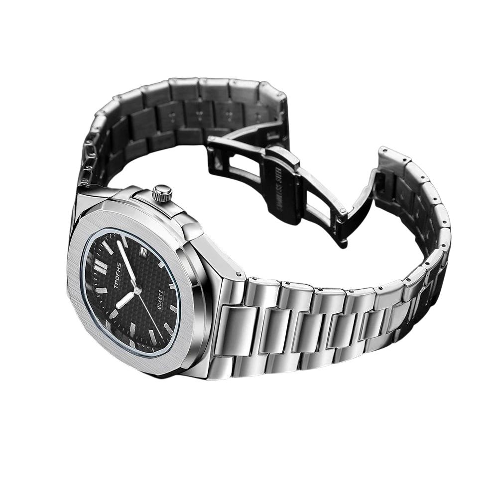 Men's Blue Dual Calendar Steel Watch | Aladinae